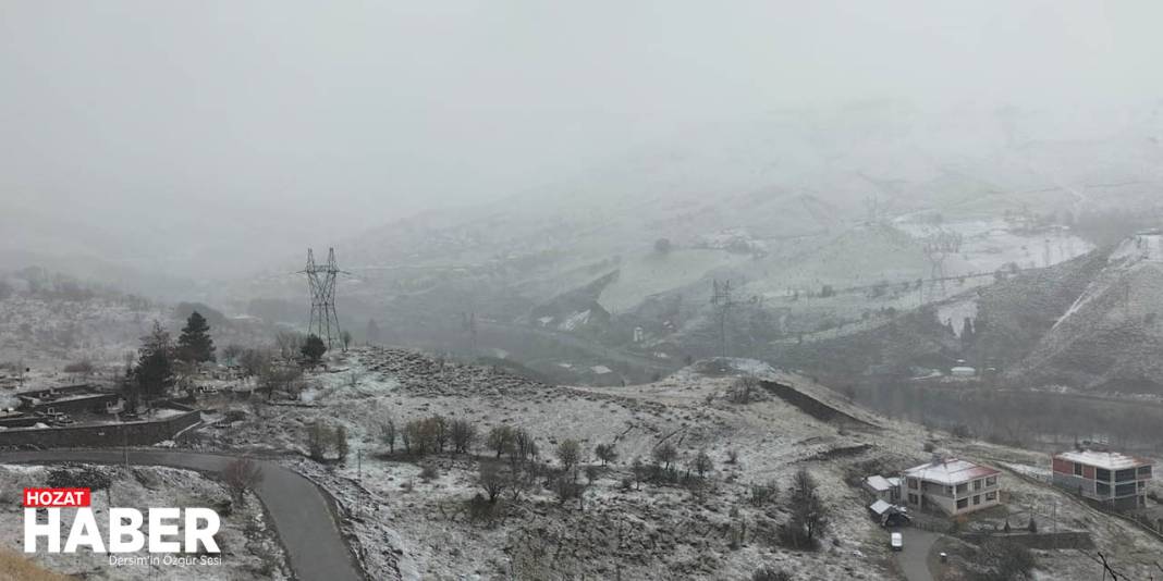 Pülümür'de Kar, Köy Yollarını Kapattı 2